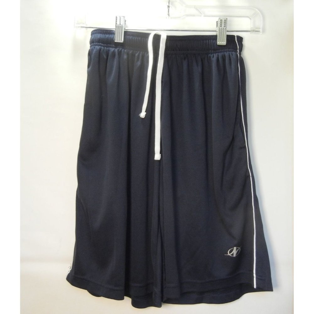 Nordic Track youth S/C 24" waist, dk Blue athletic, soccer shorts